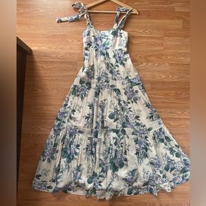 Zimmermann Cassia Tie-Shoulder Dress